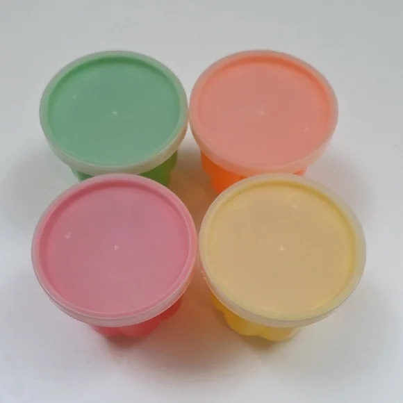Colorful Jello Mold Set - Red, Green, Yellow, Orange - Picture 2 of 5